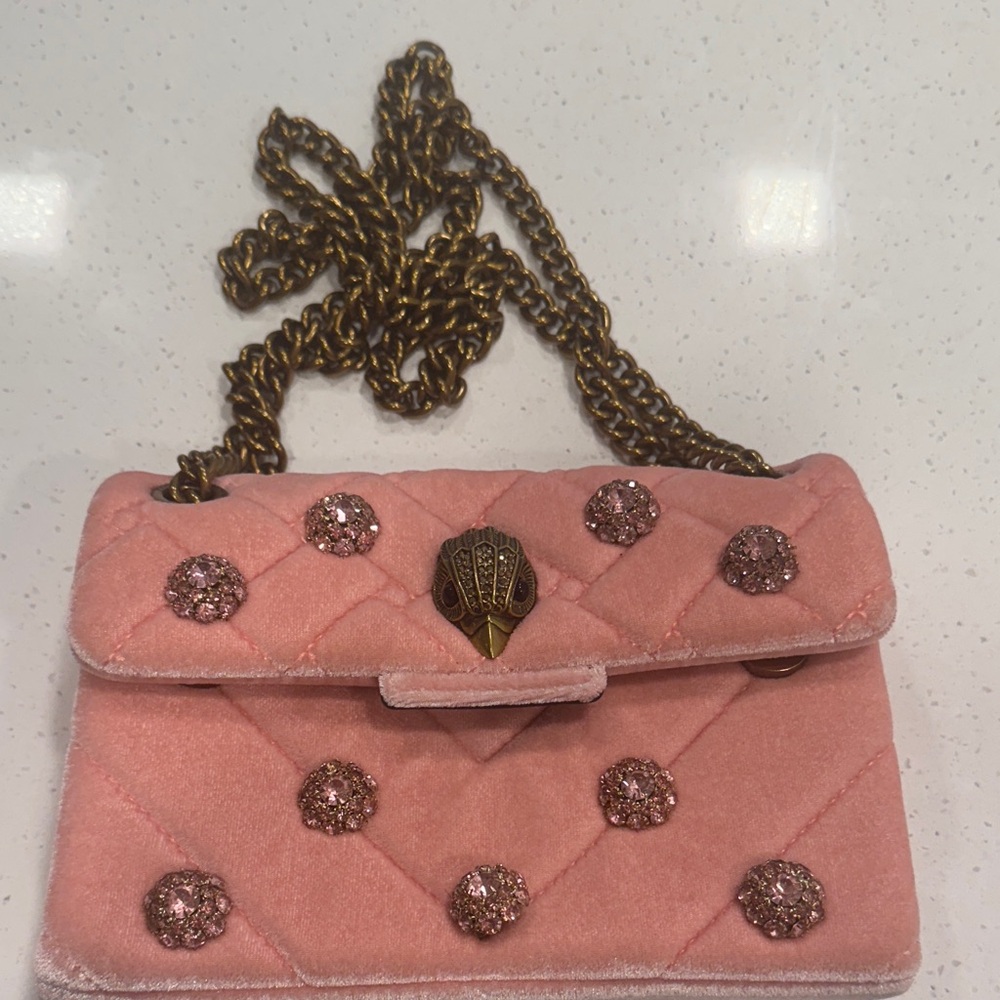 Kurt Geiger Pink Embellished Mini Bag
